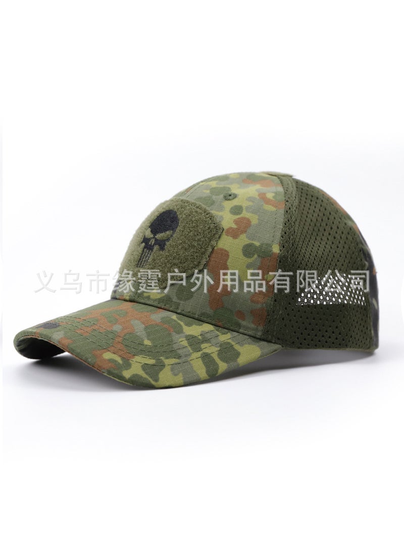 Generic Outdoor Summer Sun Protection Embroidered Duck Tongue Cap Embroidered Baseball Cap Army Fan Tactical Hat Style Nylon Material Durban Jungle 