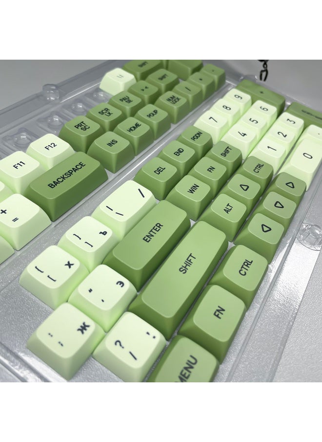 Russian Russian Word Root Matcha Theme Sublimation Heat Transfer XDA Highly Mechanical Keyboard Keycap Universal-Color:XDA-Russian [Matcha] | Small Complete Set, [Boxed]]