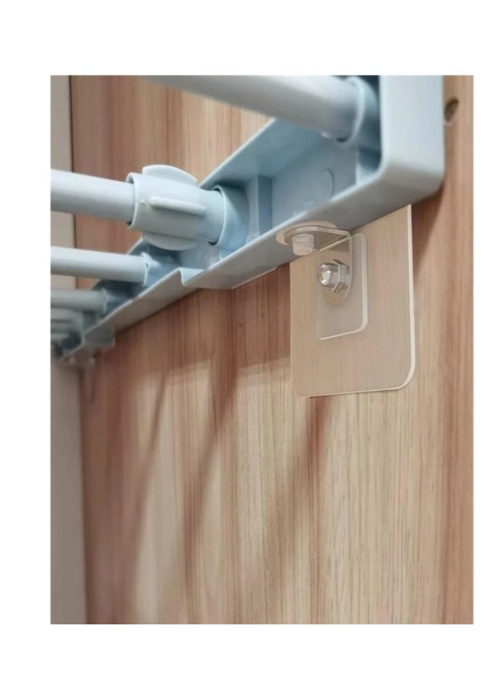 6Pcs Adhensive Layer Support Without Drilling, Traceless Partition Board Support, Fixed Support, Partition Bracket Support, Load-Bearing Support