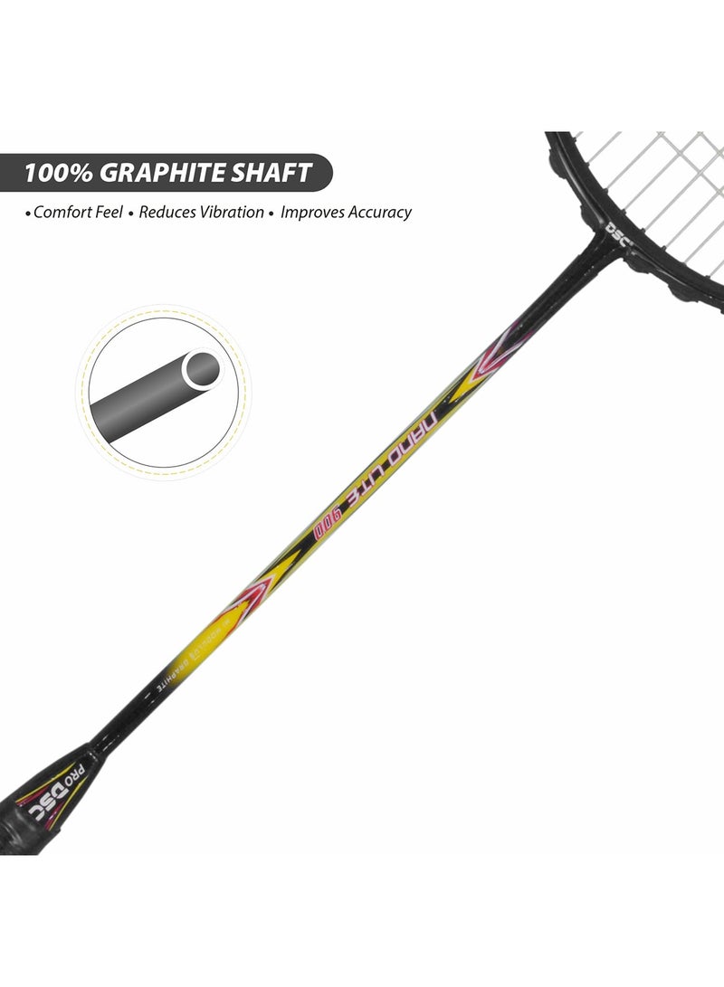 دي أس سي نانو لايت 900 مضرب كرة الريشة | مضرب التحكم الدقيق | معدات كرة الريشة الاحترافية | تقنية القبضة المتقدمة - Image 3