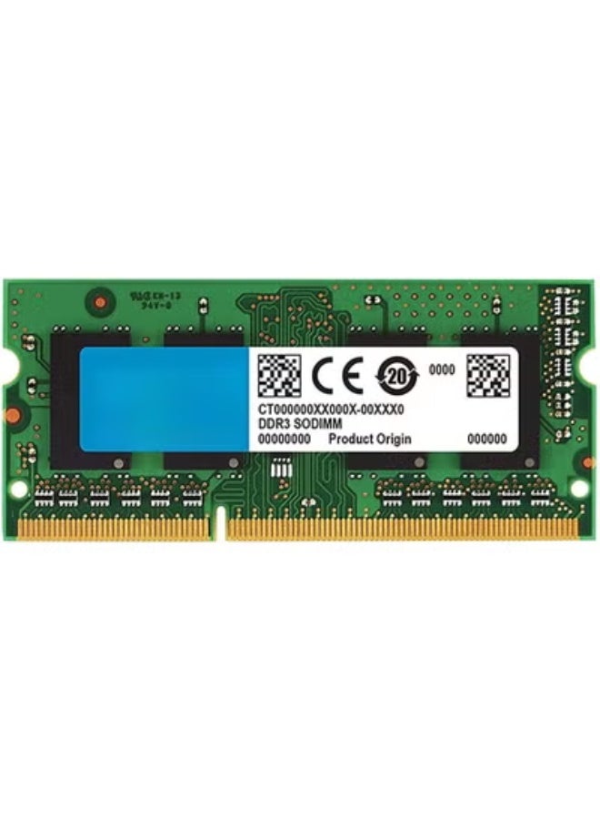 Laptop RAM Memory 8GB DDR3 High Performance Memory Module Compatible Notebook Upgrade Fast System Performance Stable Multitasking Original Quality with Agent Warranty