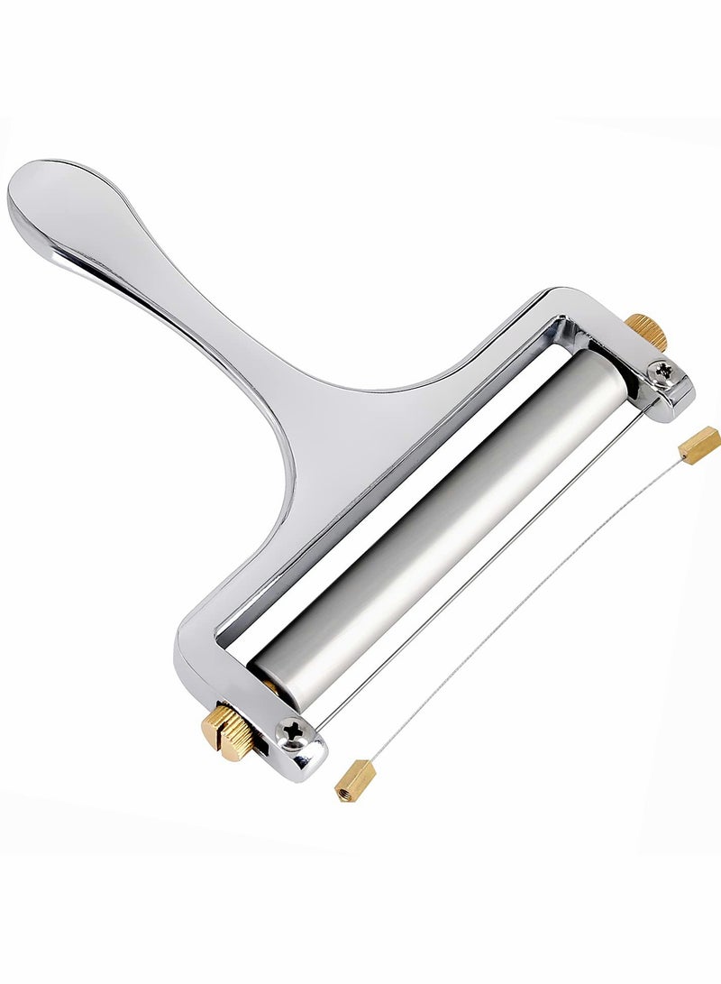 Stainless Steel Adjustable Cheese Slicer with Variable Thickness for Perfect Cuts - Image 1