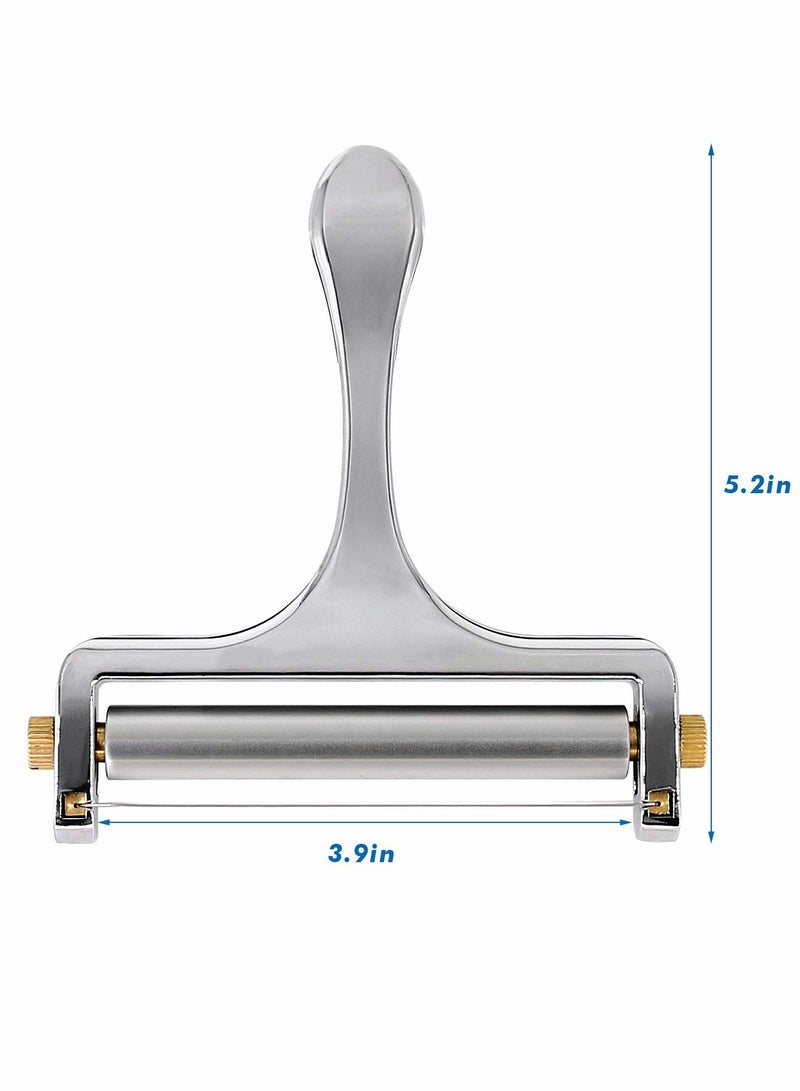 Stainless Steel Adjustable Cheese Slicer with Variable Thickness for Perfect Cuts - Image 5