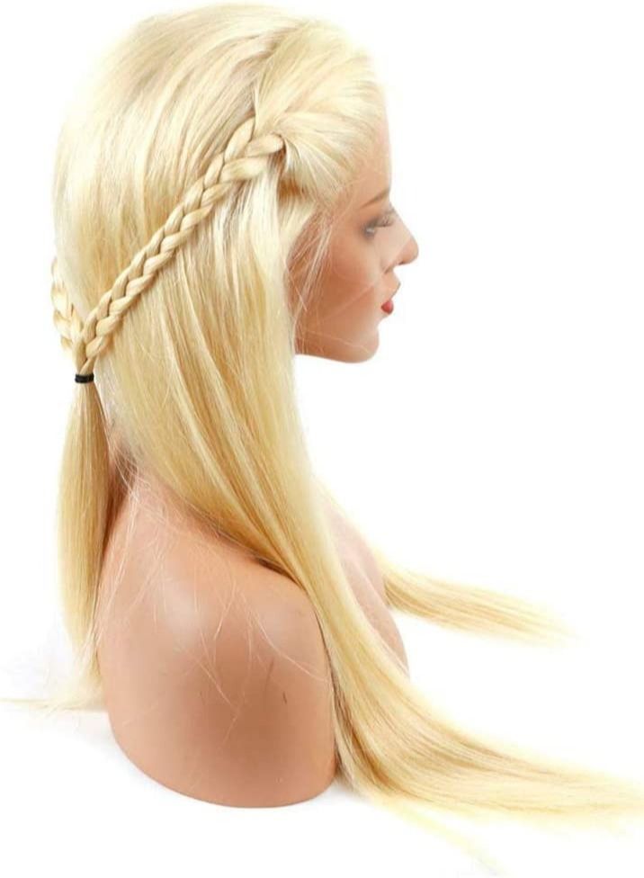 إستيل طويل مستقيم الدانتيل الجبهة الباروكات الشعر غلويليس الطبيعية مقاومة للحرارة ألياف كانيكالون الشعر الاصطناعية للنساء السود 100٪ شعر مستعار أنيق - Image 3