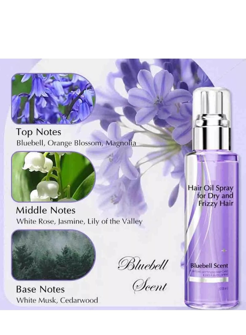 الجميع Hair Oil Spray for Dry and Frizzy Hair, Leave-In Conditioning Essential Oil Spray 100ml - Image 4