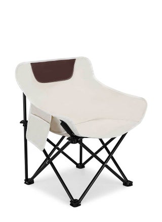 Folding Chair Heavy Support 330 lb Moon Chair with Tote Bag, Outdoor Quad Back Cushion with Side Pockets, Compact Foldable Steel Frame for Durability and Reliability - pzsku/Z4A5044C37861369C9F83Z/45/_/1706261888/c86ce199-ecfd-4fb6-9047-476712256030