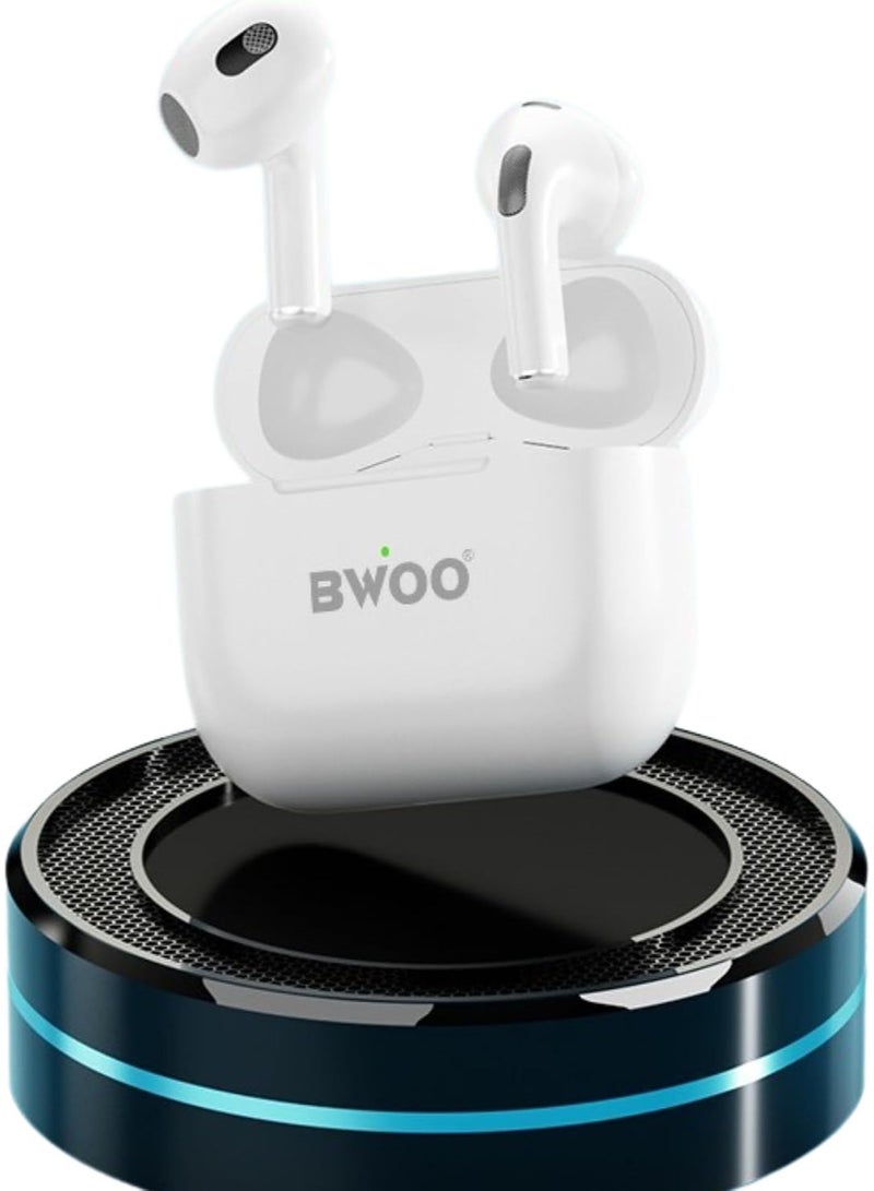 BW50 Wireless Earbuds Bluetooth 5.1, True Wireless Stereo Earphones with Built-in Microphone, 10M Range, Deep Bass Headphones for Android and iOS - Image 1