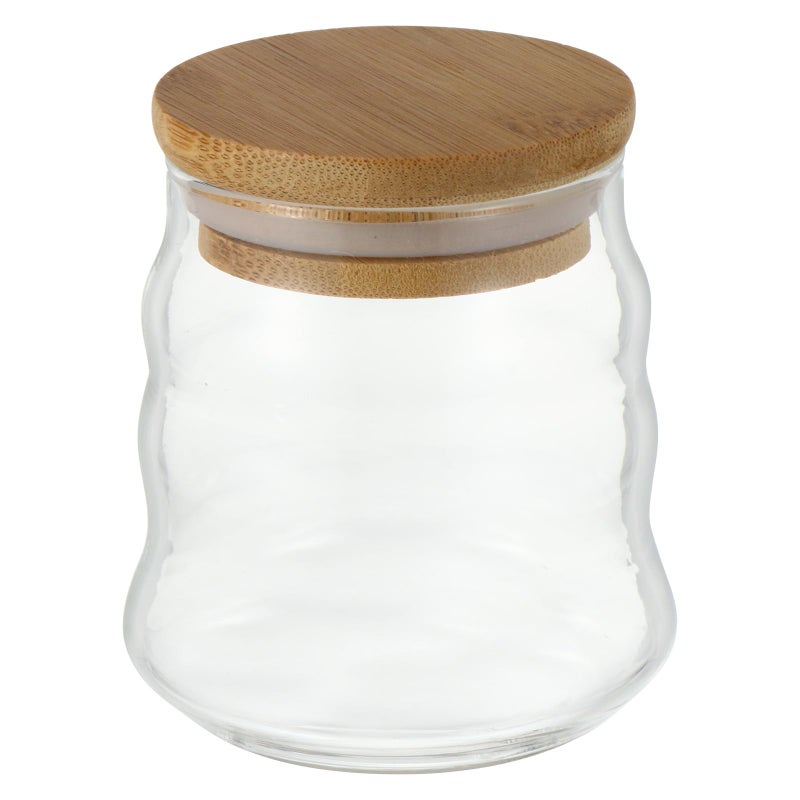 Portable Tea Storage Canister With Wooden Lid Sealed Travel Food Container - Image 2