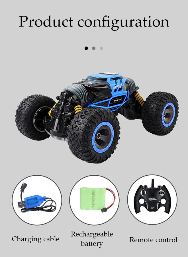 Loquat RC Cars - 1:18 Scale Remote Control Car, 4WD Transform 15 KMH All Terrains Crawler RC Stunt Car with Rechargeable Battery for Boys Kids - Image 3