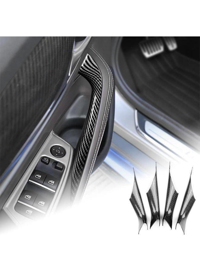 KUNGKIC For BMW 5 Series G30 2017 2018 2019 2020 2021 2022 2023 Door Handle Pull ABS Carbon Look Glossy Black Matte Inner Trim Cover - Image 2