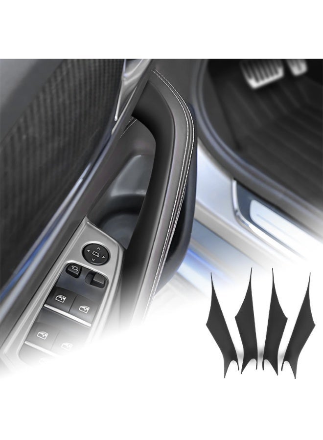 KUNGKIC For BMW 5 Series G30 2017 2018 2019 2020 2021 2022 2023 Door Handle Pull ABS Carbon Look Glossy Black Matte Inner Trim Cover - Image 1