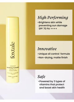 foxtale Foxtale Niacinamide Matte Sunscreen SPF 70 50 ml  - Image 2