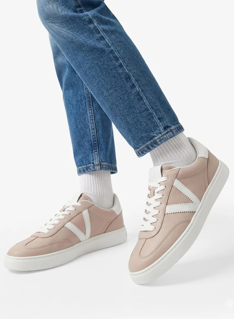 Valentino By Mario Valentino 720-NUDE Casual Low Top Sneakers for Women | Best Price UAE