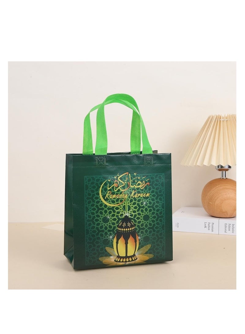 UKR 12 Pack Ramadan Gift Bags 23x22 cm Eid Treat Bag with Handles Non-Woven Classic Goodie Bags for Ramadan Kareem and Eid Celebrations - Image 3