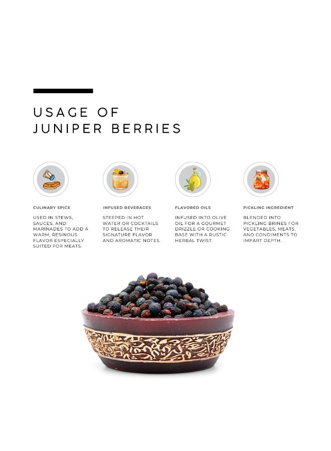 Awafi Mill Whole Juniper Berries – Natural Dried Juniper Fruit for Culinary Use, Spice Blends and Traditional Recipes - 100 g | 3.5 Oz - Image 5