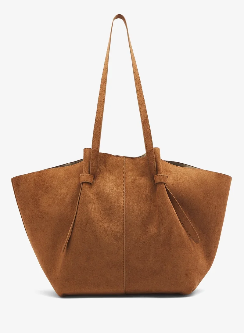 ايلا حقيبة يد جلد سويدي قابلة للتعديل