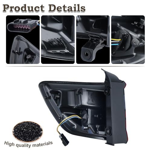 KAMDKI Right Passenger Side Outer Tail Light LED Rear Lamp Compatible for 2014-2023 Dodge Durango With Bulbs 68155948AC 68272126AA - Image 4