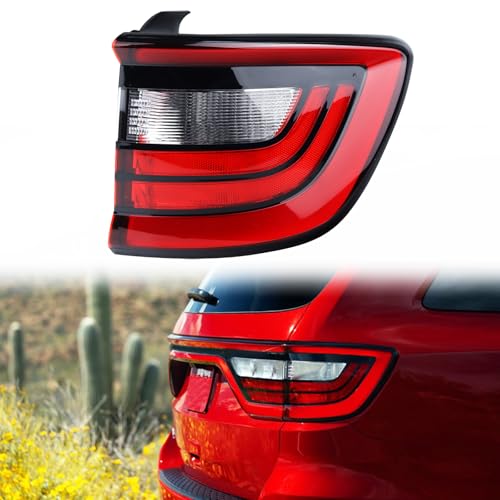 KAMDKI Right Passenger Side Outer Tail Light LED Rear Lamp Compatible for 2014-2023 Dodge Durango With Bulbs 68155948AC 68272126AA - Image 1