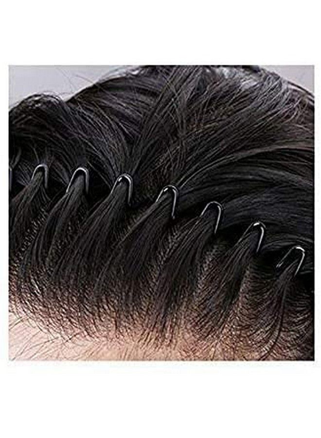 ELRINZA Metal Zigzag Wavy Curled Wire Hairband (Black)Pack Of 3Men And Women - Image 5