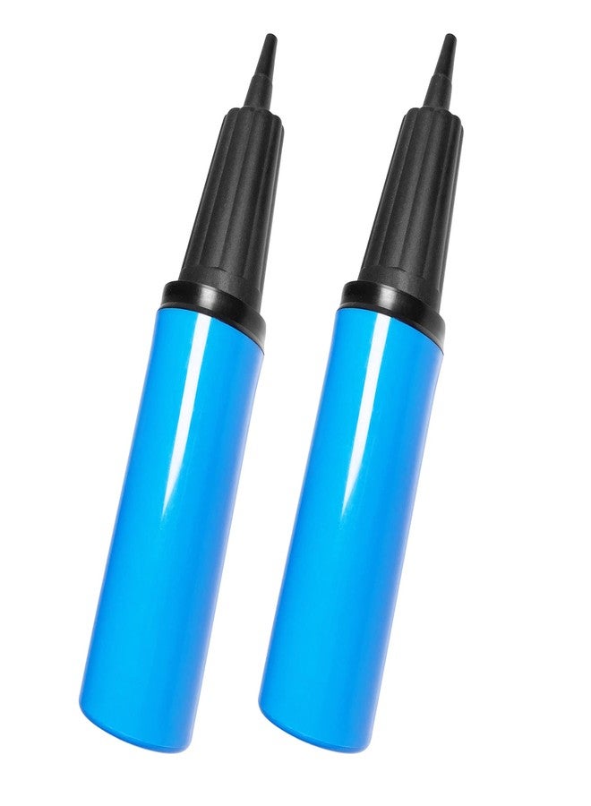 TIALLY Balloon Pump Handheld - Mini Dual Action Balloon Pump, Bomba para Inflar Globos, Hand Pump Balloon Inflator for Party Garlands, Inflatables, Yoga Balls - 2 Pack Blue Ballon Air Pump - Image 1