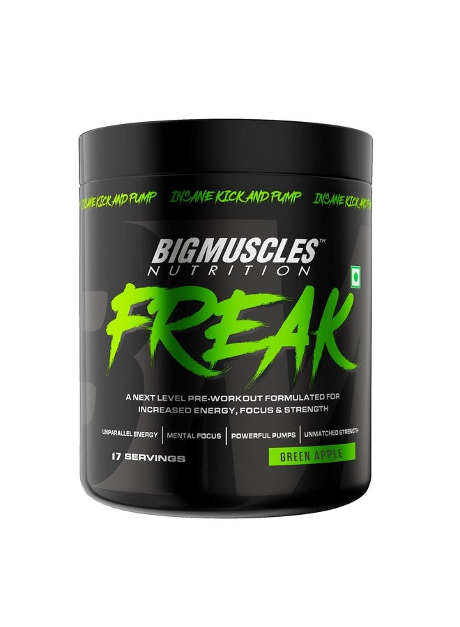 Bigmuscles Nutrition Freak [15 servings, Green Apple]  - Image 1
