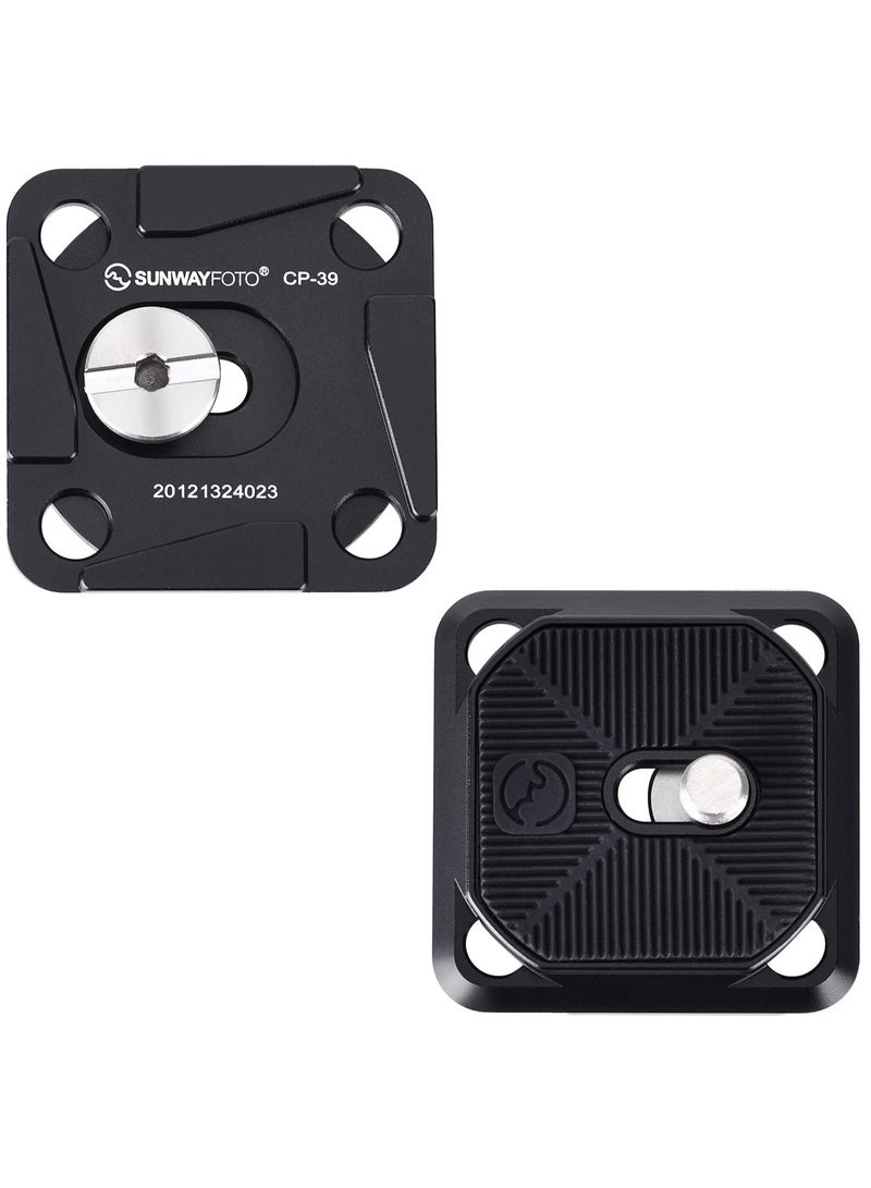 CP-39 Quick Release Plate for Cameras, One-Piece Design Compatible with Arca-Swiss and RRS, Ideal for Secure Mounting and Easy Access. - Image 1