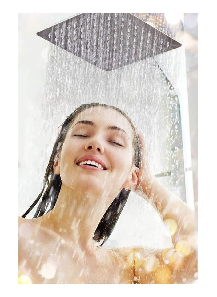 Duravel Duravel Rain Shower Head, 360 Degree Adjustable, High Pressure, Ultra Thin, Self-Cleaning Silicone Nozzle - Image 4