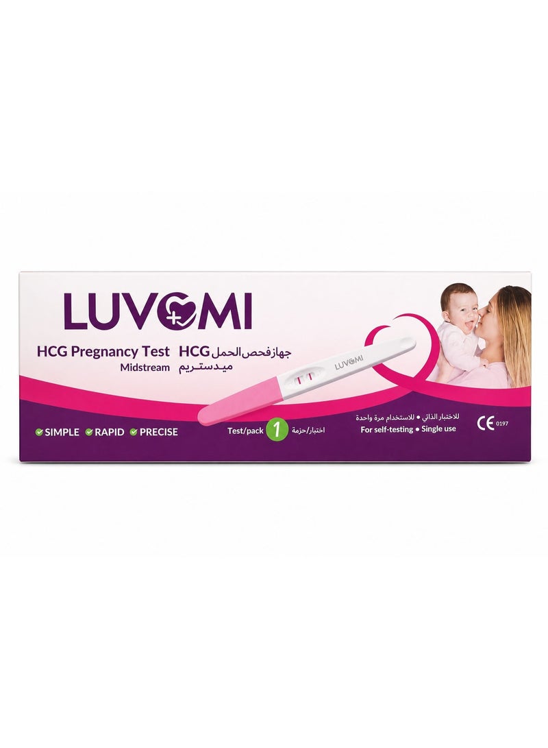 Luvomi Midstream Pregnancy Test Kit – Reliable Home Pregnancy Detection - Image 1