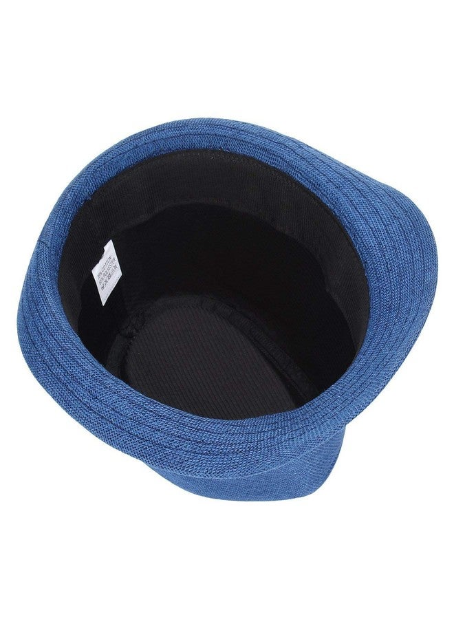 Finix Boy's| Girl's Classic Design Fedora Hats | Summer Beach Hat (Blue) - Image 3