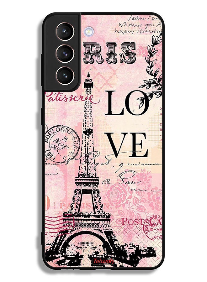 Tolwak غطاء حماية لهاتف Samsung Galaxy S21 5G باريس لوف - Image 3