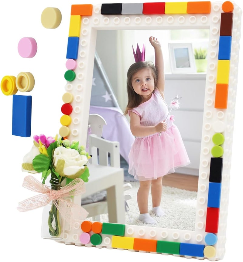 Excefore Kid Picture Frames Craft Kits, Create Your Own 4x6 DIY Block Photo Frames, Fun and Creative Art & Craft Gift for Boys and Girls Ages 6-8 - Image 1