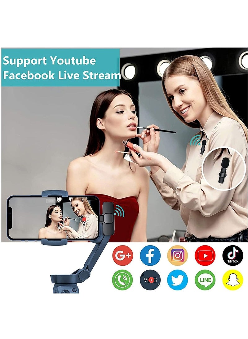 (2023 Upgrade) Wireless Lavalier Microphone for iPhone iPad Mini Mic for YouTube Facebook Live Stream TikTok Vlog Zoom Video Recording - Noise Reduction/No APP & Bluetooth Needed (Lightning)