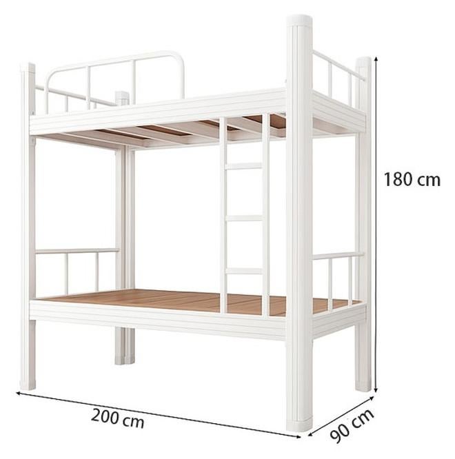 NKX Double Decker Bunker Bed Sturdy Metal Frame, Space-Saving Design - Image 1