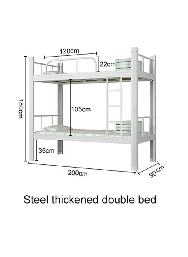 NKX Double Decker Bunker Bed Sturdy Metal Frame, Space-Saving Design - Image 3