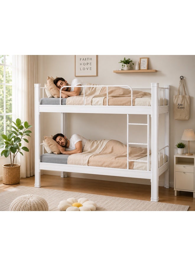 NKX Double Decker Bunker Bed Sturdy Metal Frame, Space-Saving Design - Image 4
