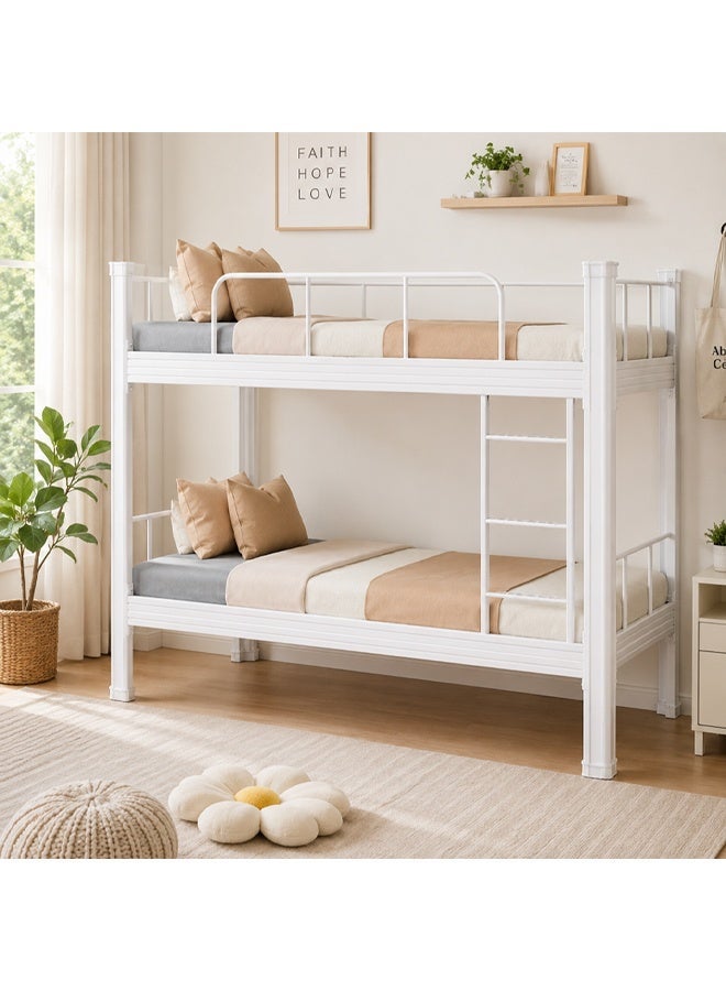 NKX Double Decker Bunker Bed Sturdy Metal Frame, Space-Saving Design - Image 1