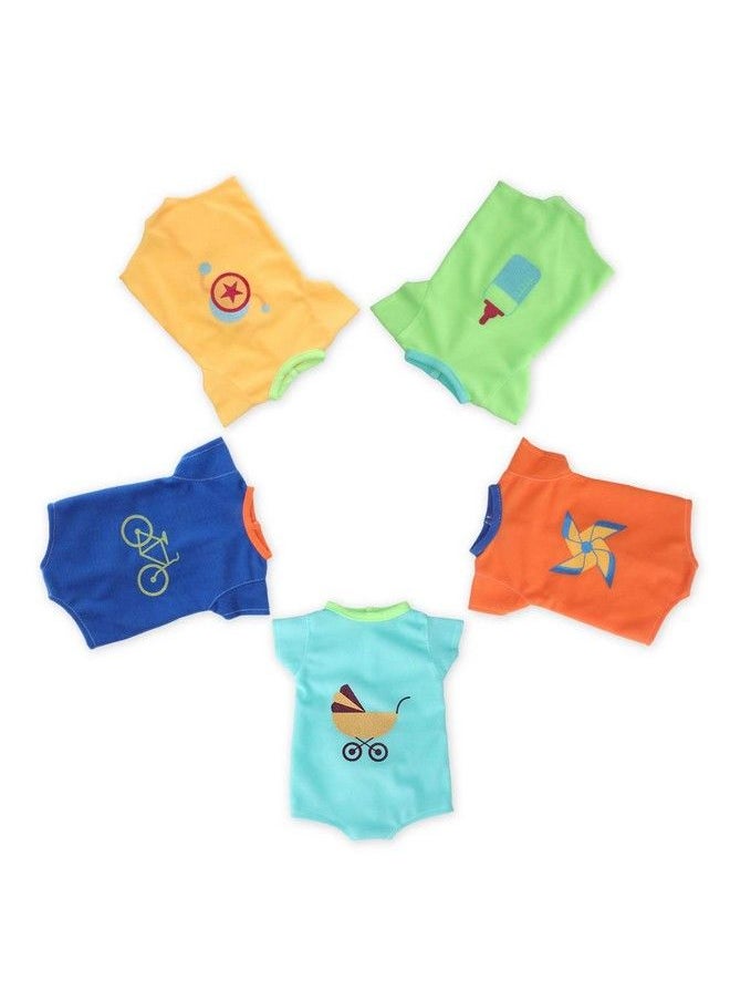 WakaoFeeling - 5Pcs Baby Doll Clothes For 1718 Inch Baby Dolls Newborn Dolls Accessories Clothing Outfits For Boy Dolls - Image 1