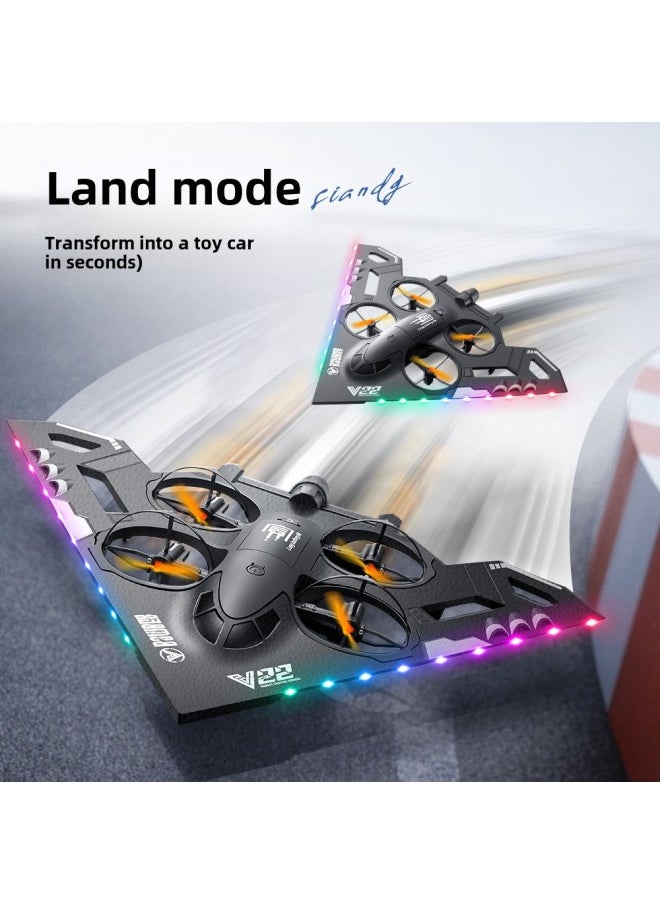Generic - V22 UAV Sea, Land And Air Remote Control Aircraft Model Fall-resistant Foam Aircraft Glider UAV-Color:Gray* Sea, Land And Air Three-in-one Fighter-Specifications:1 Battery (complete Set Weighs 489g) - Image 1
