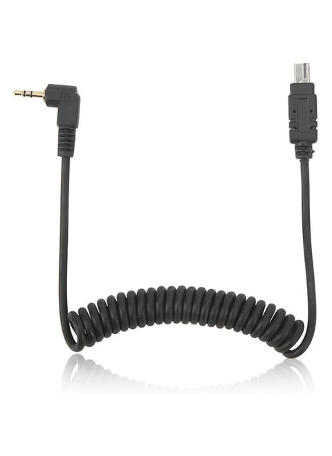 MC DC2 N3 Shutter Release Cord Cable, 2.5mm N3 Replacement Spring Cord for Nikon D7200, D7000, D5100, D5000, D3200, D3100, D90, Df, D750, D610, D600
