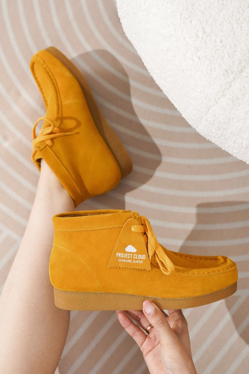 Project Cloud 100% Genuine Leather Ankle Boots for Women - Lightweight & Non Slip Womens Shoes - Memory Foam Insole Chukka Boots - Water Resistant Fashion Shoes for Women 2026 (Wally Boot, MUST,5.5) - Image 2