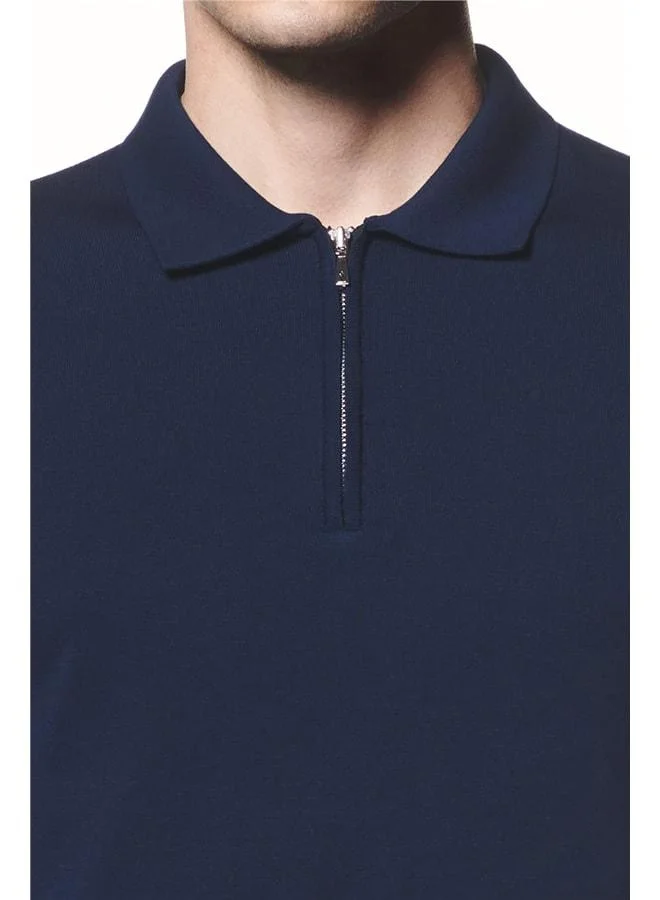 Liwali Polo Collar Knit T-Shirt.