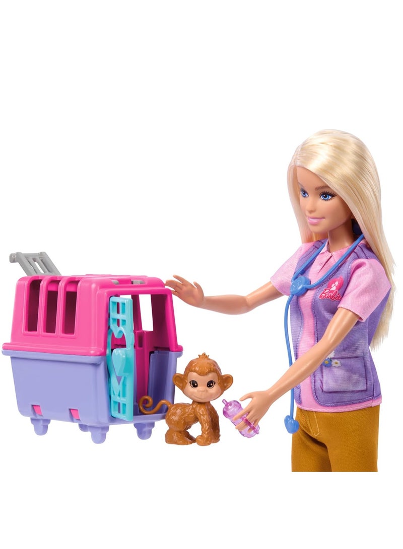 Barbie باربي دمية إنقاذ الحيوانات والتعافي - Image 3