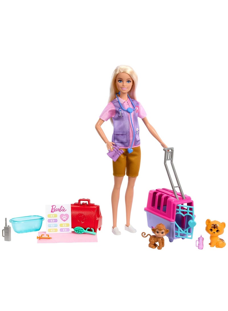 Barbie باربي دمية إنقاذ الحيوانات والتعافي - Image 1