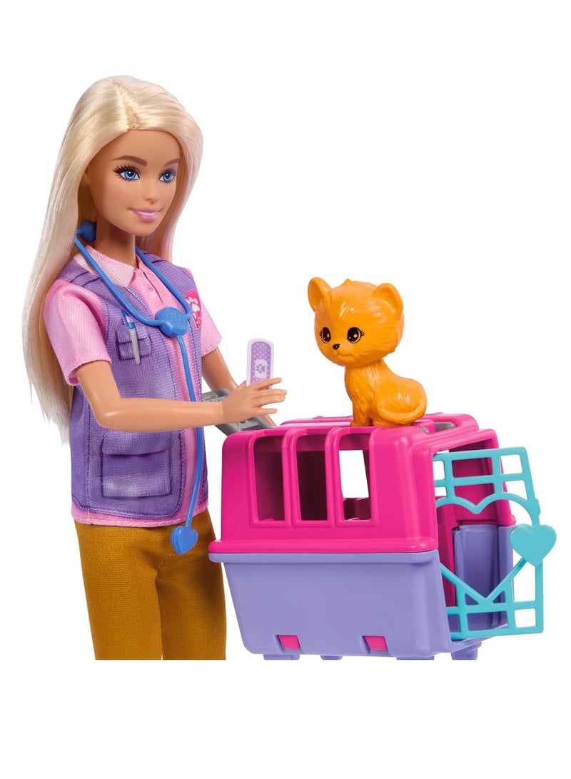 Barbie باربي دمية إنقاذ الحيوانات والتعافي - Image 2