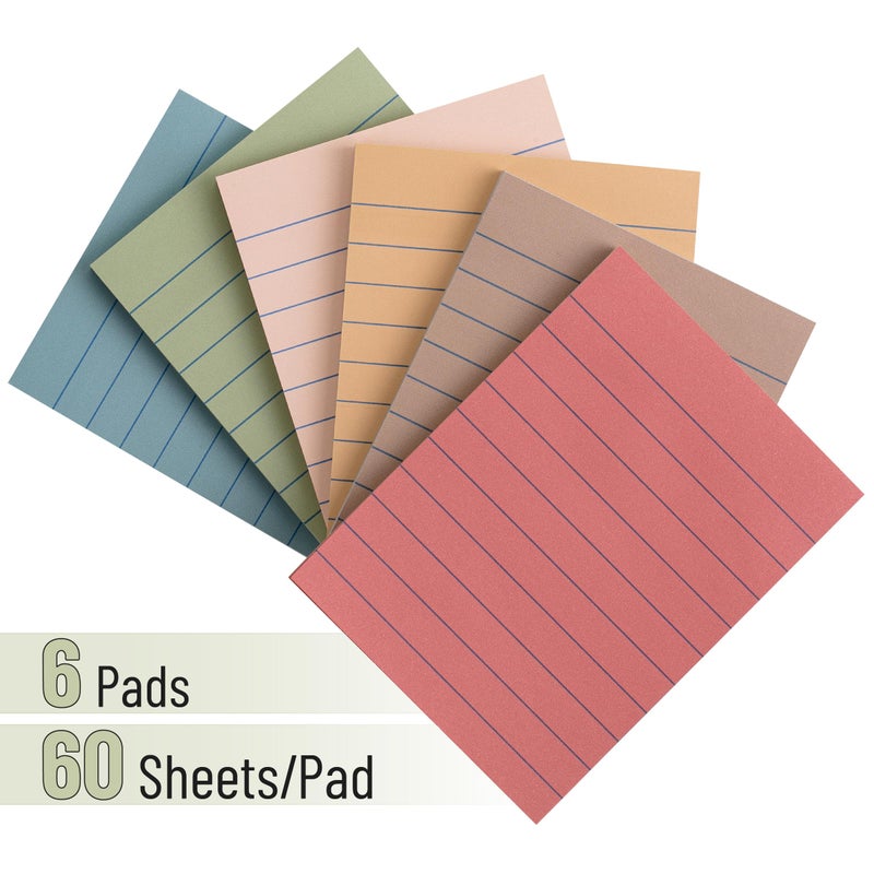 Mr. Pen- Lined Sticky Notes  3 X4   360 Sheets  Vintage Colors  Sticky Notes With Lines  Sticky Note Pads  Sticky Pads  Sticky Notes Lined  Colorful Sticky Notes  Mr Pen Sticky Notes - Image 2