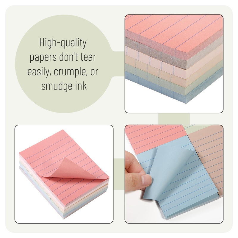 Mr. Pen- Lined Sticky Notes  3 X4   360 Sheets  Vintage Colors  Sticky Notes With Lines  Sticky Note Pads  Sticky Pads  Sticky Notes Lined  Colorful Sticky Notes  Mr Pen Sticky Notes - Image 4