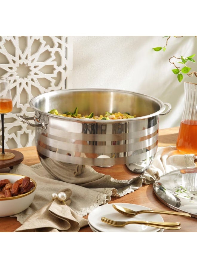 OMS 40Cm Stainless Steel Casserole - Made In Turkey - Image 3