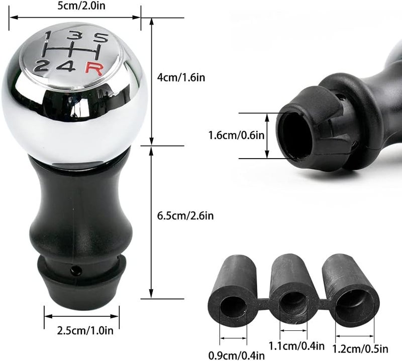 Wivplex 5 Speed Chromed Gear Shift Knob for BMW - Image 2