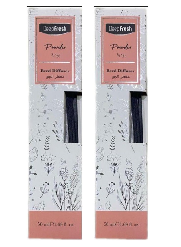 Deep Fresh Two Pieces of Powder Reed Diffuser 50 ML