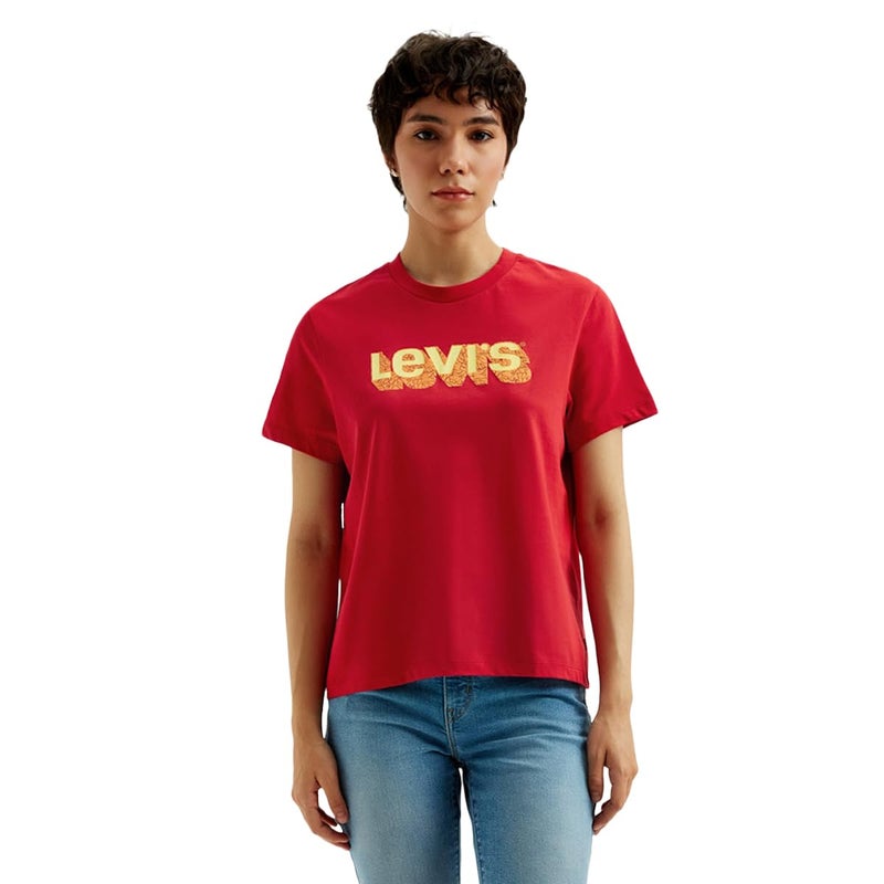 Levi's Levis Women's Printed Regular Fit T-Shirt - Image 5